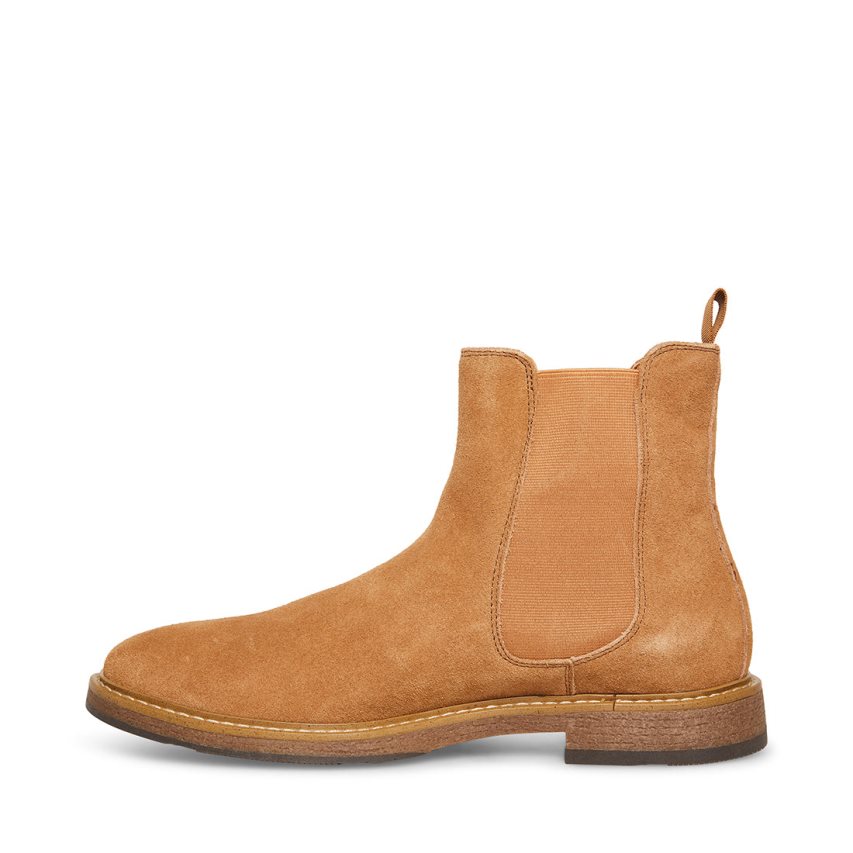 Brown Steve Madden Pedro Suede Men's Chelsea Boots | PH 5462GHF